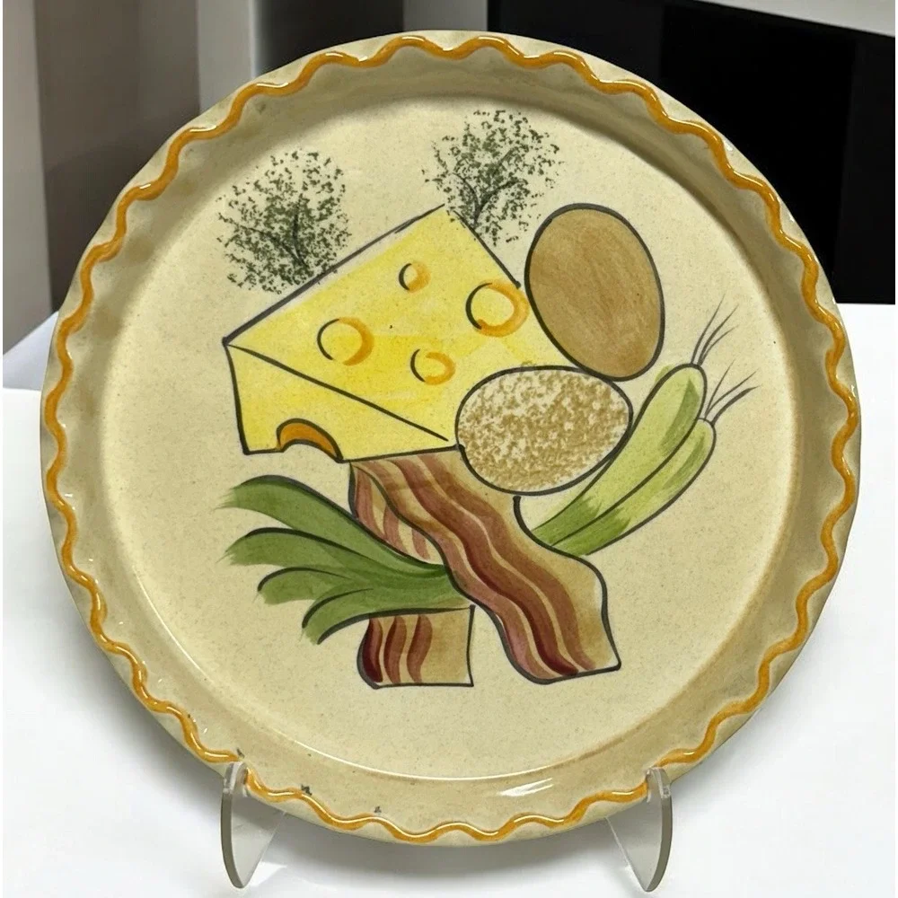 Vintage C.E. Springer Quiche Dish Platter 12